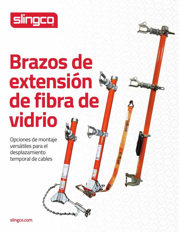 Brazos de extensión de fibra de vidrio
